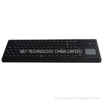 Industrial Military Black Metal Keyboards With Touchpad / F